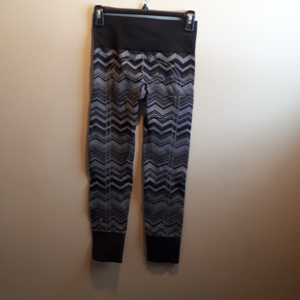 lululemon athletica Black and Gray Patterned Leggings